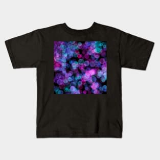 Purple and Blue Bubbles Kids T-Shirt